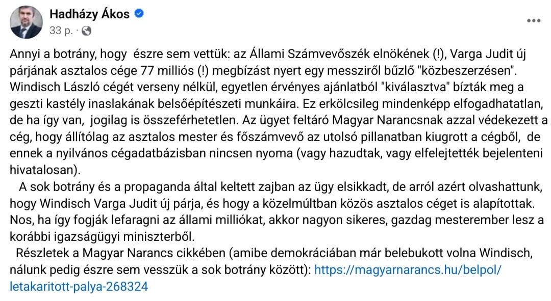 Juci a Nemzet Asztalosa! A cikket berakom kommentben