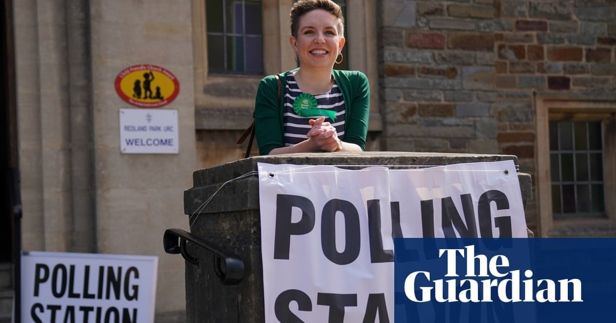 Green party quadruples its number of Commons seats to four