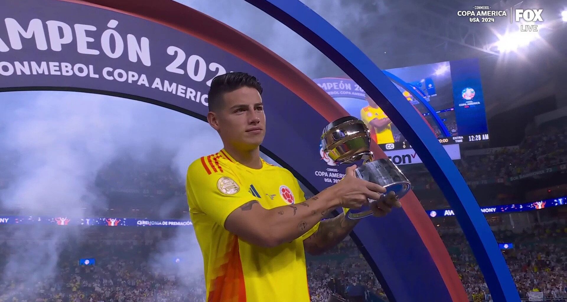 James Rodríguez wins Best Player of the tournament at Copa America 2024!