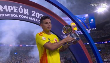 James Rodríguez wins Best Player of the tournament at Copa America 2024!