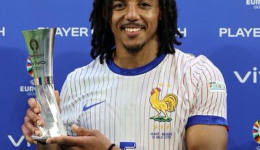 Jules Koundé has been named as the Player of the Match for France vs Belgium.