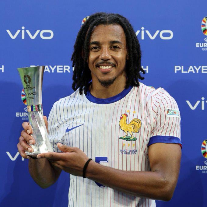 Jules Koundé has been named as the Player of the Match for France vs Belgium.