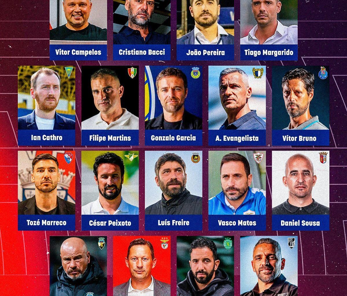 Os treinadores da Liga Portugal Betclic 24/25