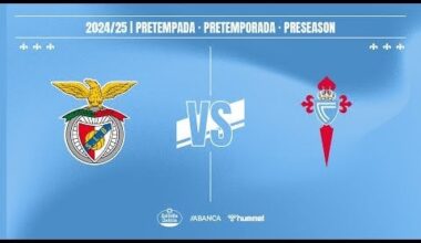 Transmissão do Celta de Vigo - SL Benfica no canal do Youtube do Celta
