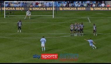 Elano amazing free kick against Newcastle, 2007