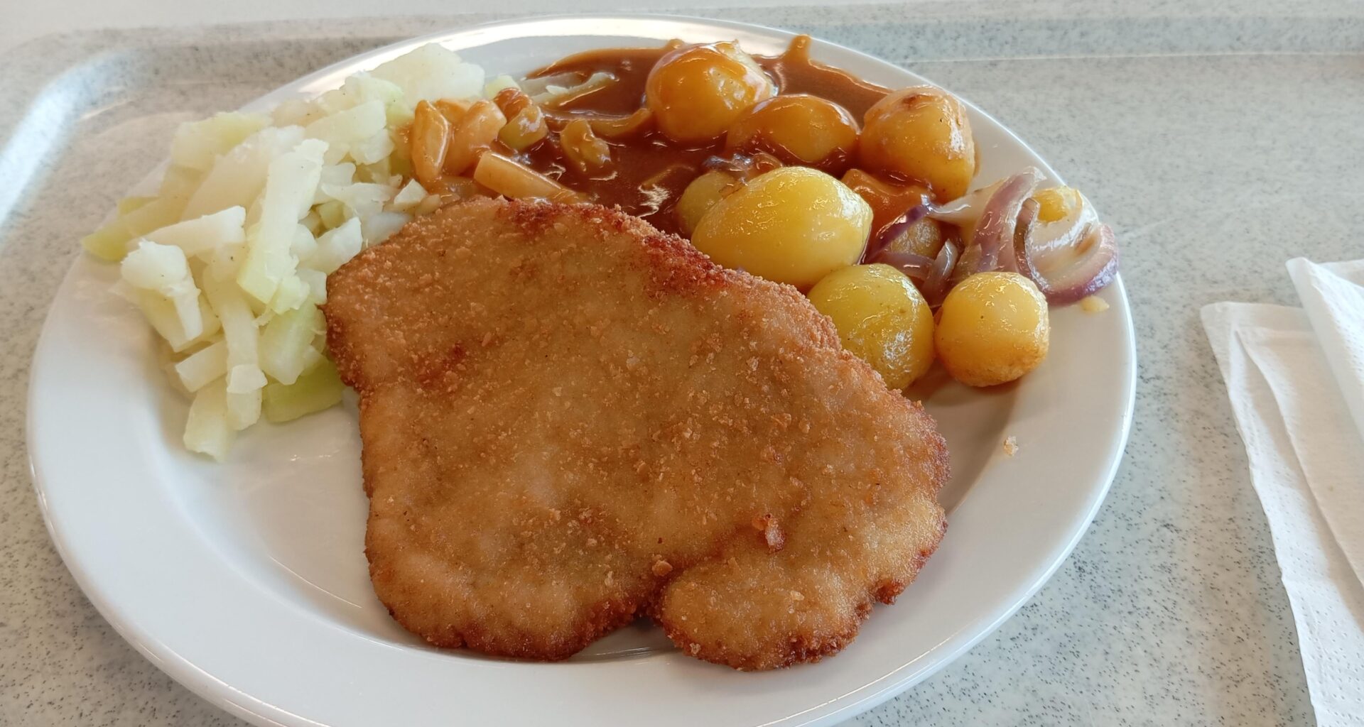 Schnitzel from the cafeteria at work