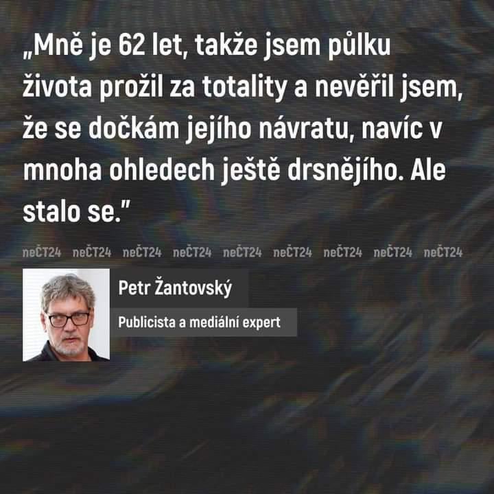 Chudák si nemohl přečíst aeronet, tak je to jasná totalita.