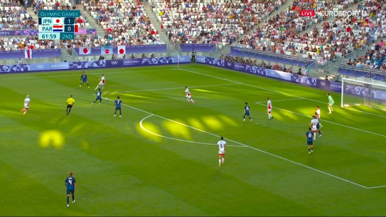 Mito (Sparta) scoort ook nog de 2-0 Japan-Paraguay!