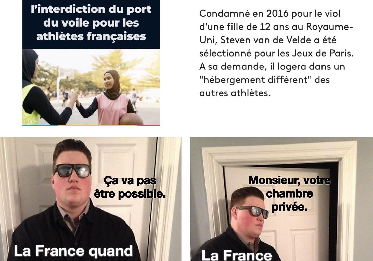 Il faut bien que la France protège ses valeurs.