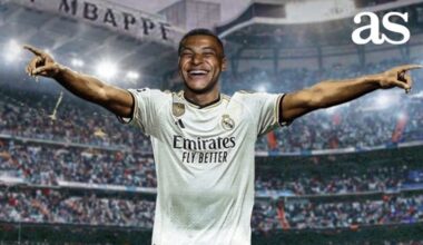 AS: Así será la presentación galáctica de Mbappé: música en directo, aforo, fecha, horario... | El 16 de julio se llenará el Bernabéu con 80.000 fans para asistir a su estreno. Entrará de blanco y con el ‘9′. Habrá juego de luces y fuegos artificiales