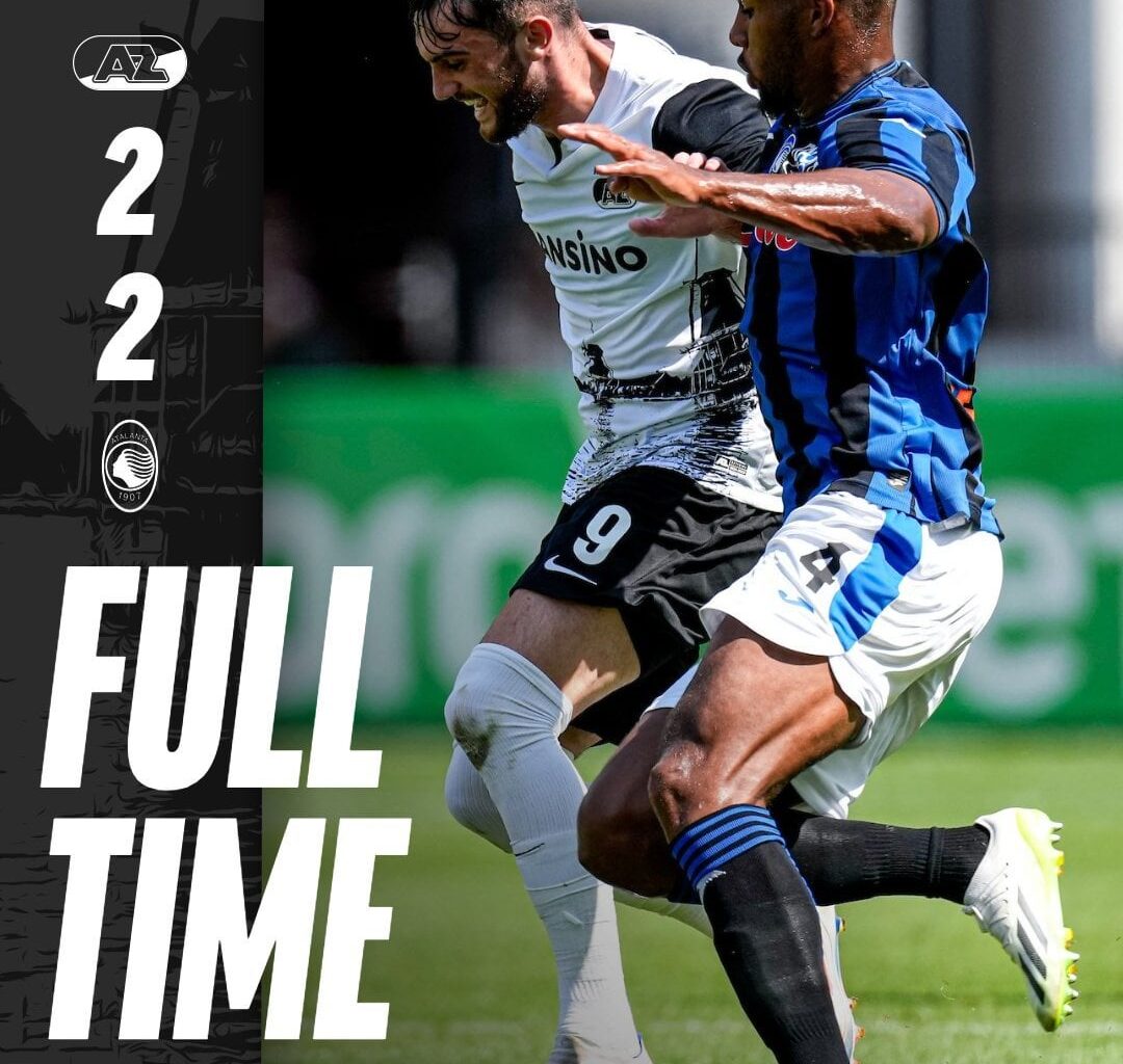 AZ speelt 2-2 gelijk tegen Atalanta Bergamo