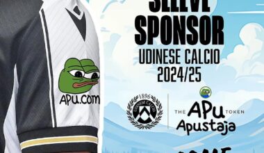 Udinese new sleeve sponsor