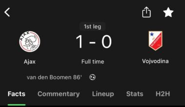 Ajax start seizoen met winst op Vojvodina in slordige wedstrijd