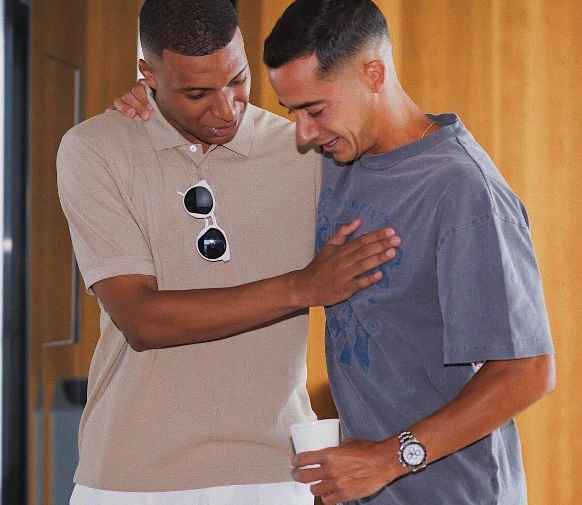 The GOAT and Kylian Mbappe 🤝