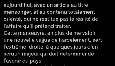 Attention aux fausses infos mes amis. En ces temps troublés, tous les coups bas se voient permis