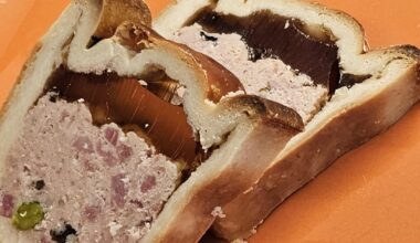 Veal pâté (marketed by the local supplier as 1 August pâté, the upcoming Swiss national day ;)