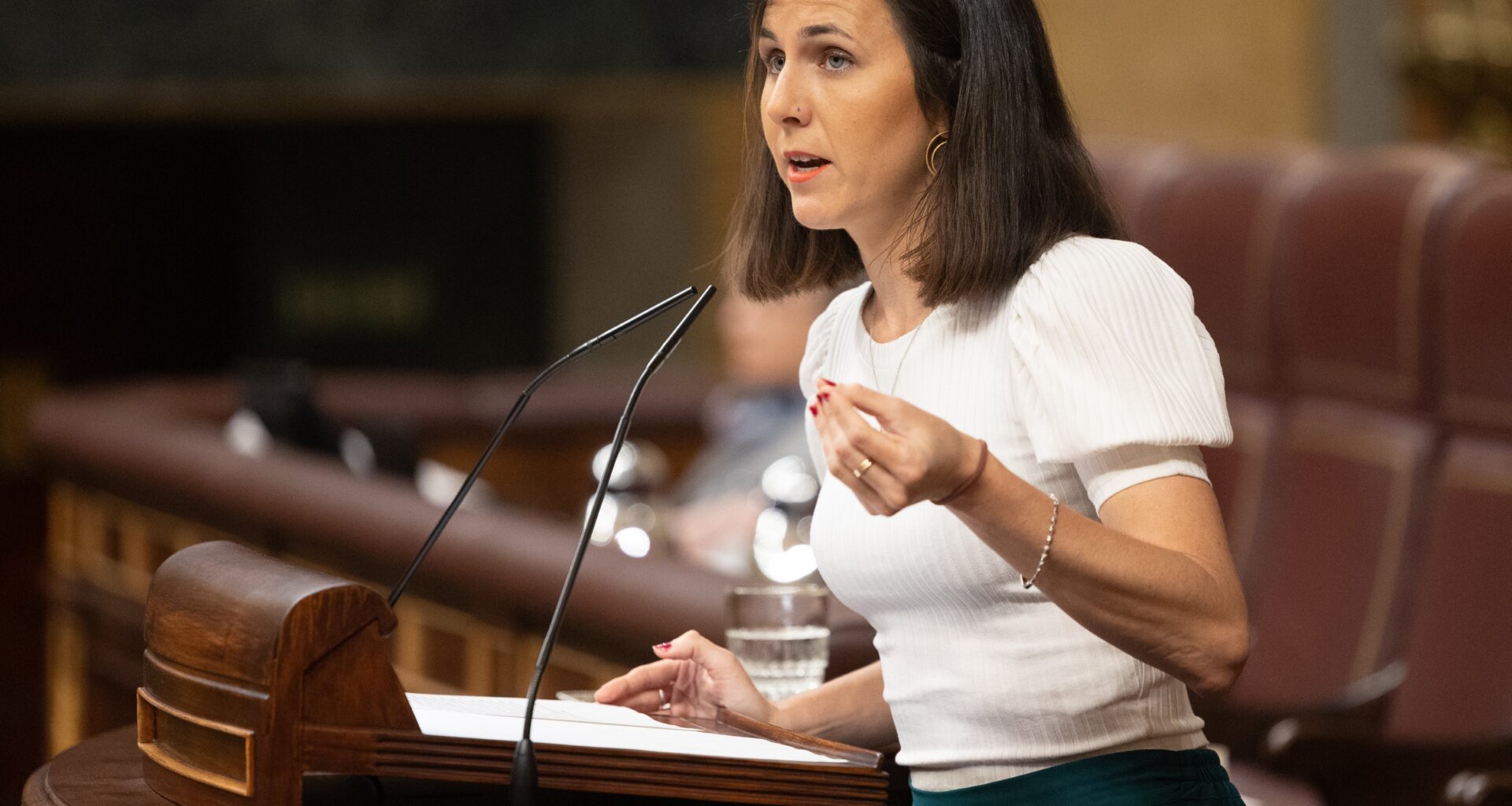 Ione Belarra al PSOE: "Ustedes han elegido proteger a los que nos espiaron ilegalmente. Y eso no lo vamos a olvidar"