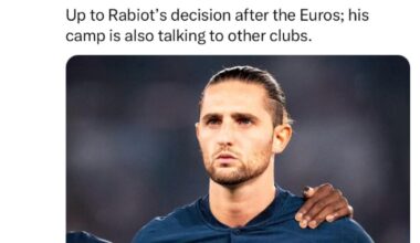 Adrien Rabiot’s contract extension at Juventus, getting difficult as there’s no agreement over new deal.