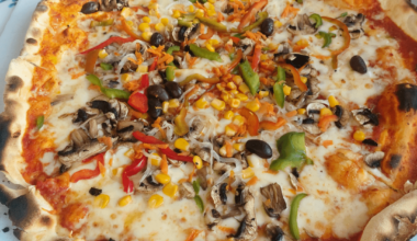 This is the best pizza in the world. It's giant but super thin, so usually a single serving.