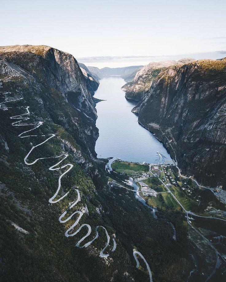 How to get a view of Lysevegen like in this picture?