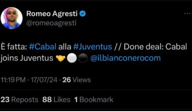 [Romero Agresti] Done deal: Juan Cabal joins Juventus!