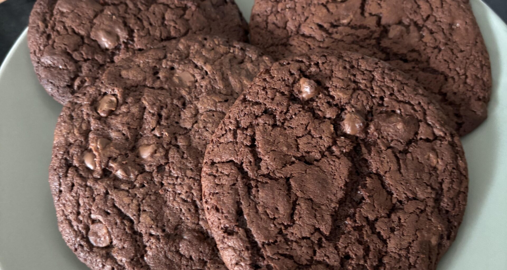 First time baking double chocolate chip cookies