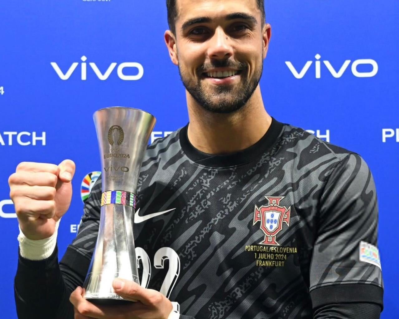 Diogo Costa é o Player of the Match no jogo contra a Eslovénia