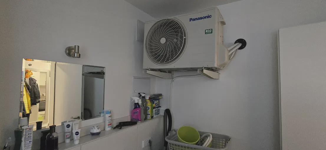Why is this thing in the bathroom? Shouldn't it be outside? Also won't it heat the bathroom really really bad?