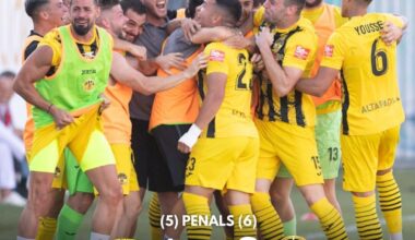 🟡⚫ ELS SOMNIS ÉS FAN REALITAT !!! Després d'una tanda de penals amb aturada final de Juanpe Navarro ens fa accedir a la següent ronda de la @championsleague, marcant una fita històrica pel futbol andorrà.