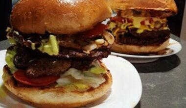 Homemade Double Beef Burgers