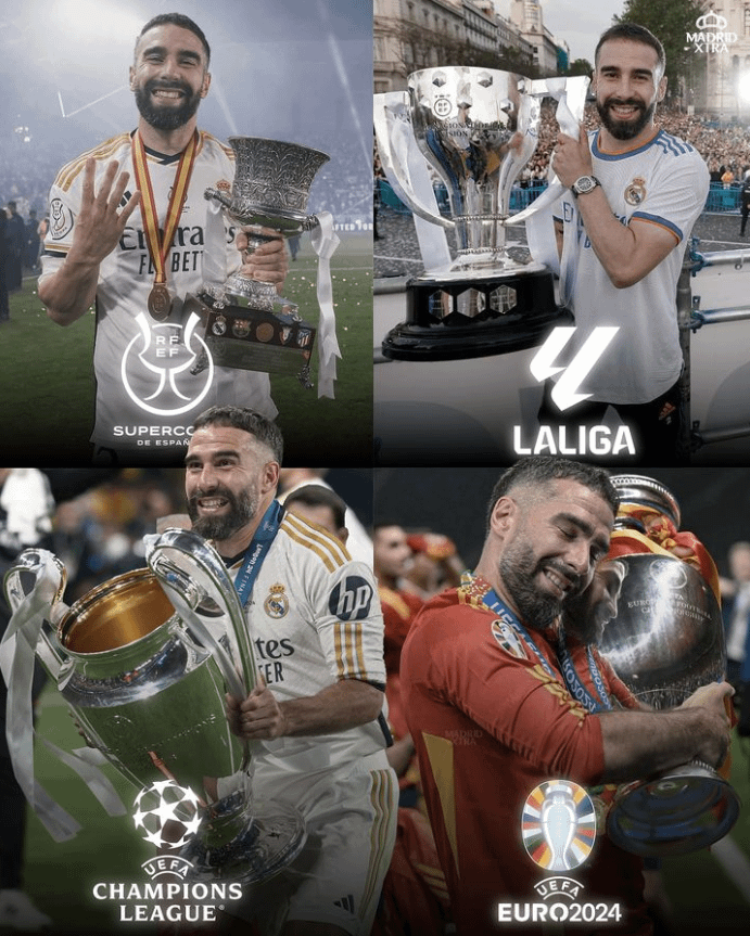 Dani Carvajal this season:

• Champions League winner
• EURO winner
• La Liga winner
• Spanish Super Cup winner
• UCL final goal
• UCL final MOTM
• 7 goals and 6 assists for club & country