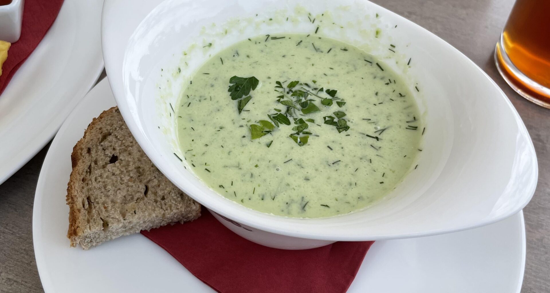 Cucumber and Dill Soup in Lübbenau