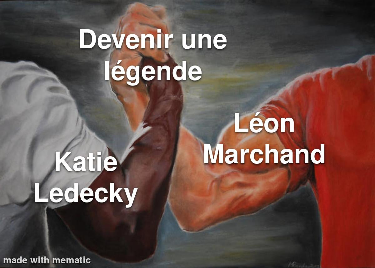 Deux légendes de la natation olympique