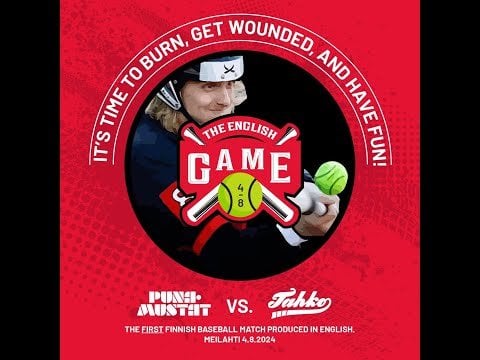 Pesäpallo (Finnish baseball) game streaming live on Youtube with commentary in English, game starts soon!