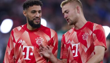 Manchester United have submitted an opening double offer to sign Matthijs de Ligt and Noussair Mazraoui. The proposal was rejected and Bayern told United it will need a higher fee to reach an agreement. Talks ongoing [David_Ornstein]