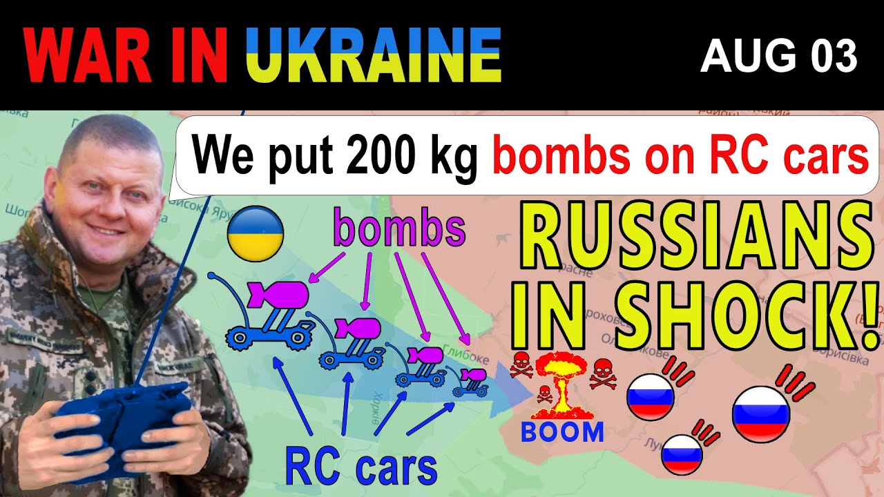 03 Aug: INCREDIBLE! Ukrainians Make Russians EVAPORATE WITH 200 KG OF HYDROGEN & PLASTIC EXPLOSIVES