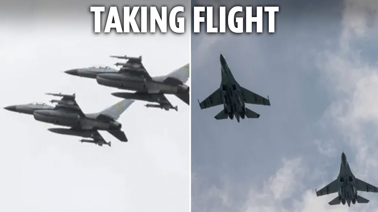 Ukraine's new F-16 fighter jets soar over city in first mission to defend against Putin's attacks