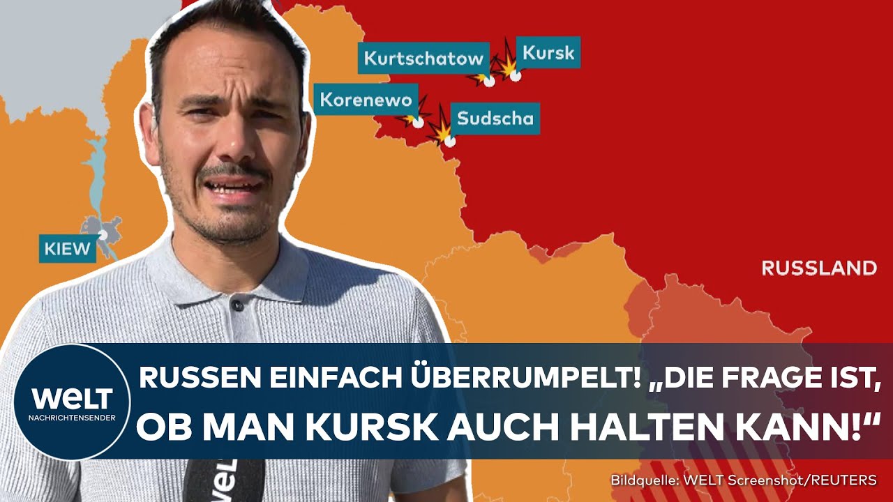 IN RUSSLAND EINMARSCHIERT: Ukrainer stoßen nach Kursk vor! "Schon jetzt ein riesiger PR-Erfolg!"