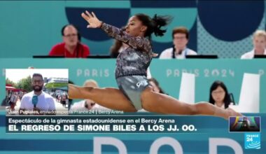 Informe desde París: la gimnasta estadounidense Simone Biles inicia con pie derecho en París 2024