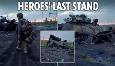 'It's like FURY' - Heroic Ukrainian Bradley surrounded by scorched & destroyed Russian armour