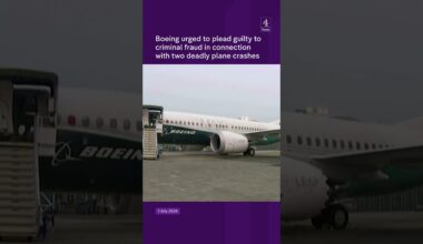 Boeing urged to plead guilty to criminal fraud in connection with two deadly plane crashes