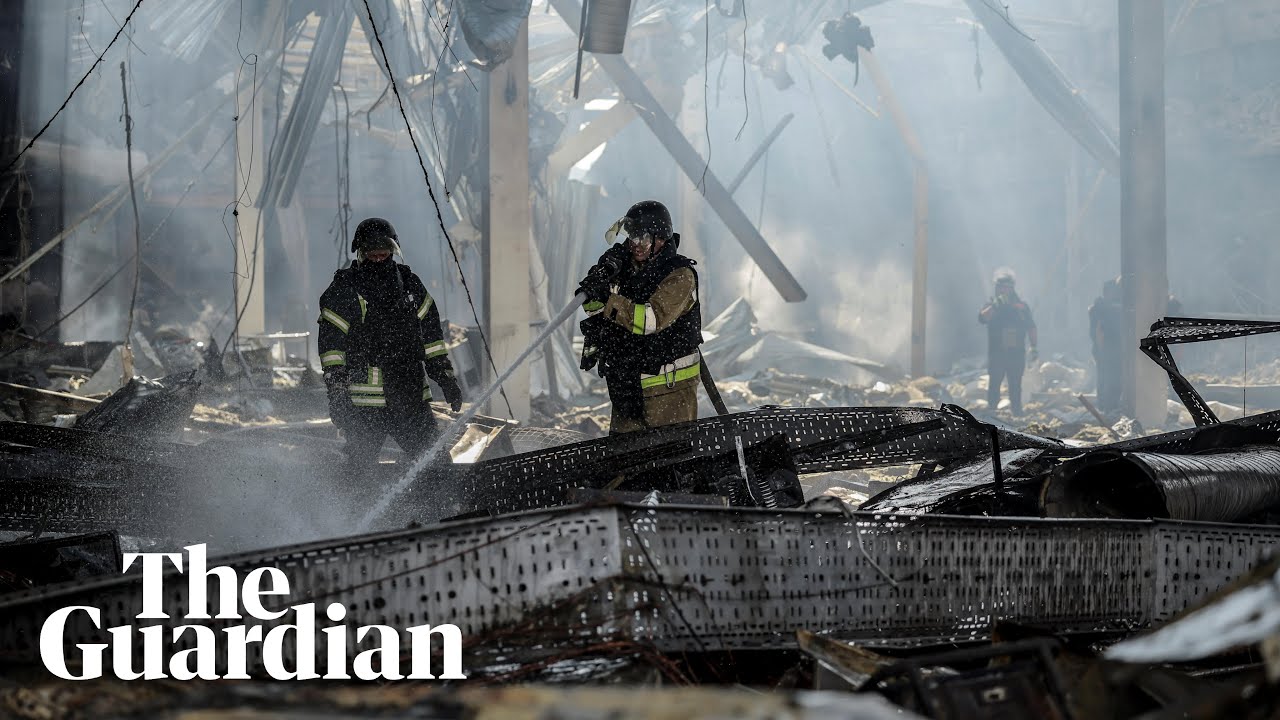 Ukrainian supermarket hit by missile as fighting grows inside Russia