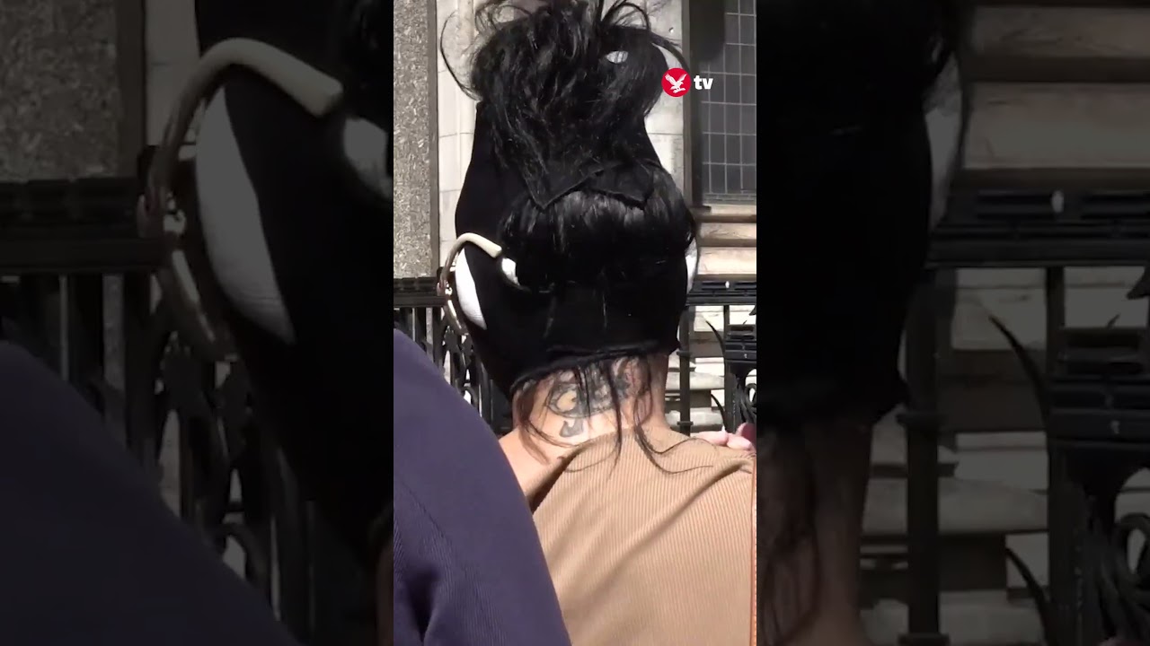 Katie Price arrives at court in surgical bandages and sunglasses following airport arrest #shorts