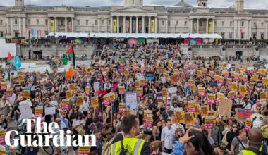 Anti-racist protesters march across the UK
