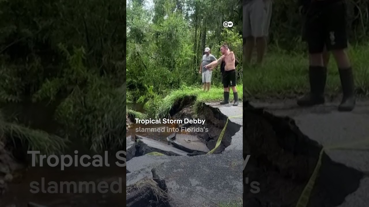 Tropical Storm Debby turns streets into rivers in Florida | DW News