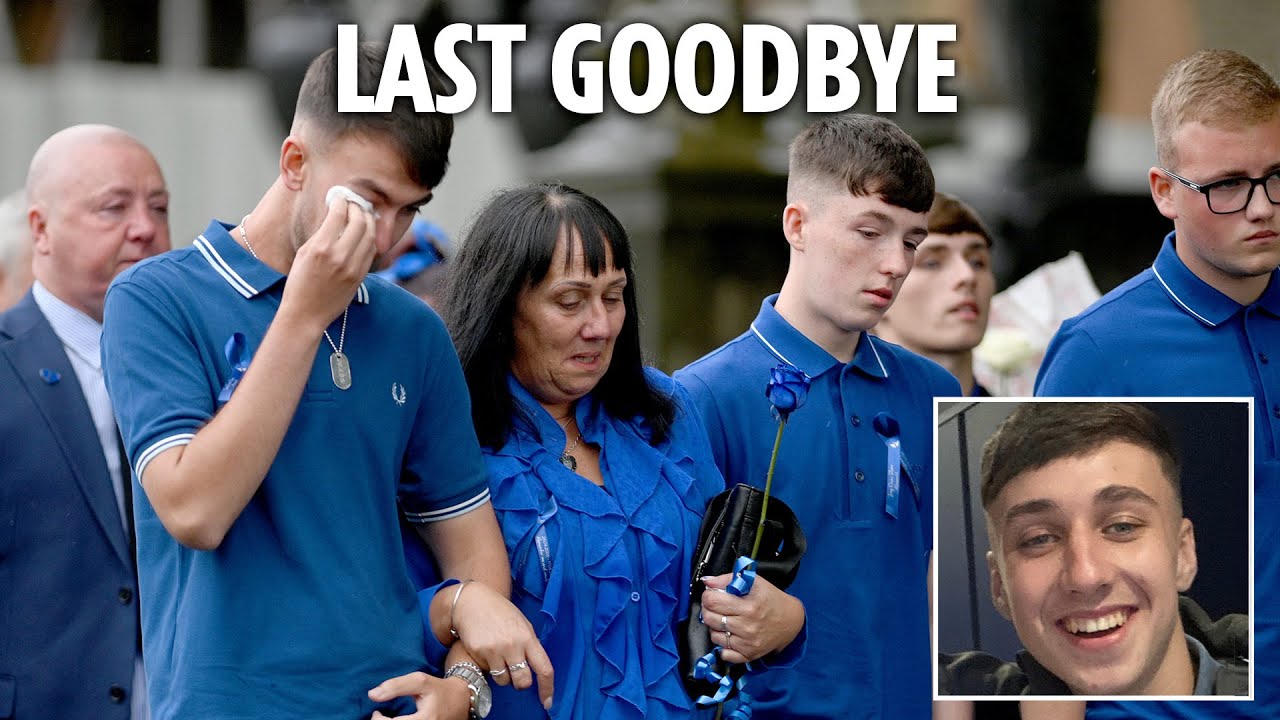 Jay Slater's heartbroken family wipe away tears as hundreds attend funeral of ‘forever young’ teen