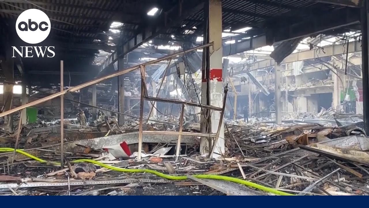 Russian missile hits shopping mall in Ukraine