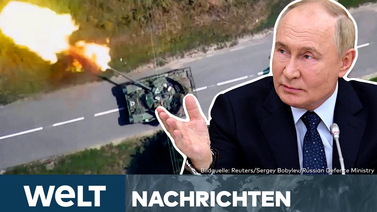 UKRAINE-KRIEG: Heftige Gefechte in russischen Grenzregionen – Tausende auf der Flucht | WELT STREAM