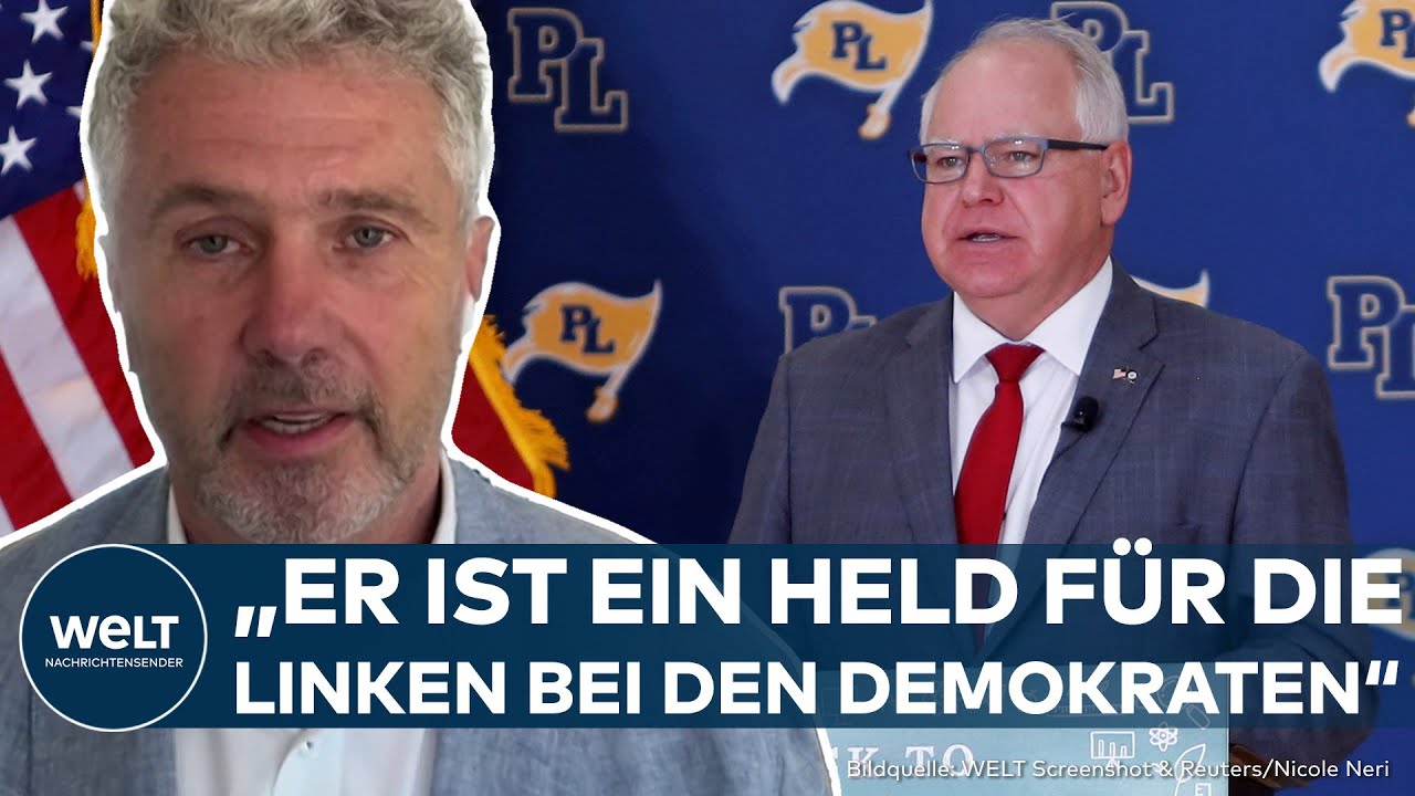 US-WAHL: Überraschende Wahl? Darum entschied sich Kamala Harris für Tim Walz statt Josh Shapiro!