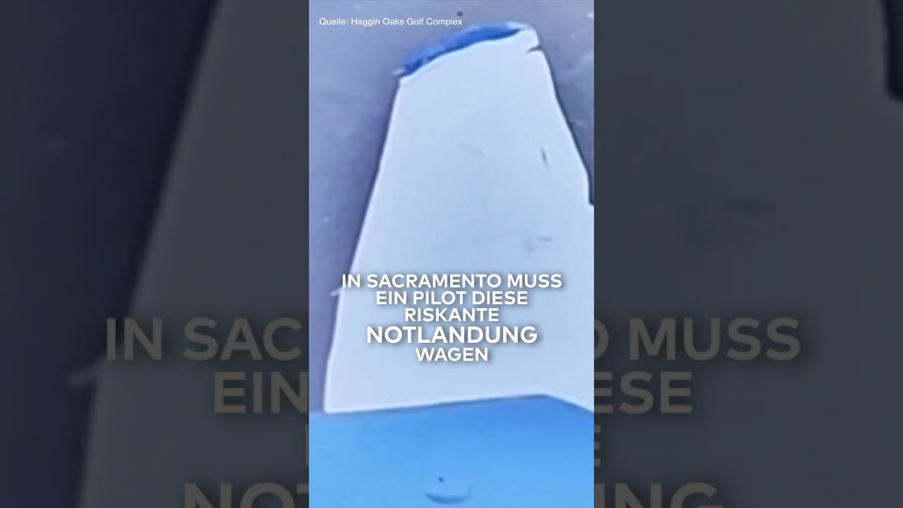 SACRAMENTO: Bruchlandung auf einem Golfplatz! Pilot muss riskantes Manöver wagen!